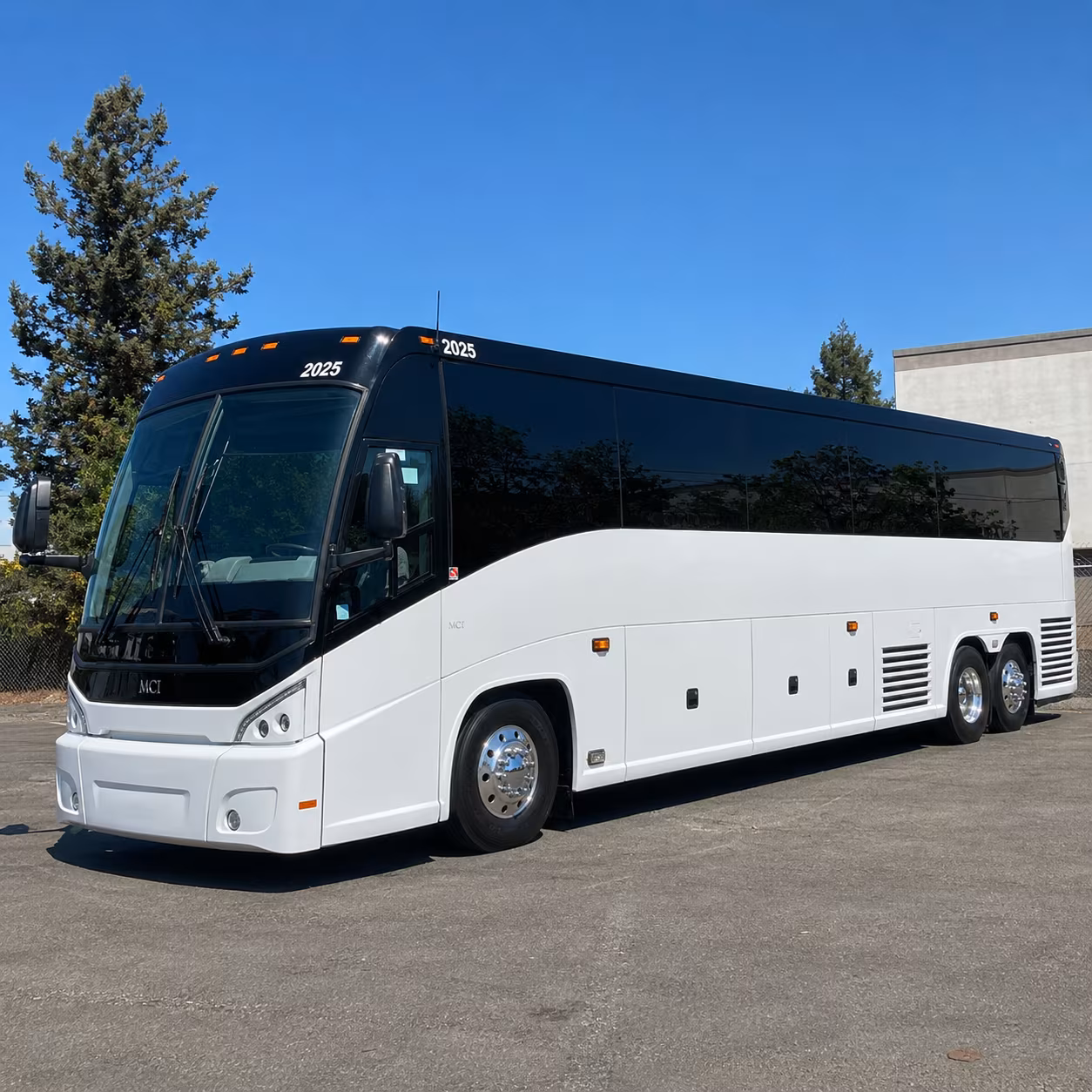 peabody charter bus rental exterior